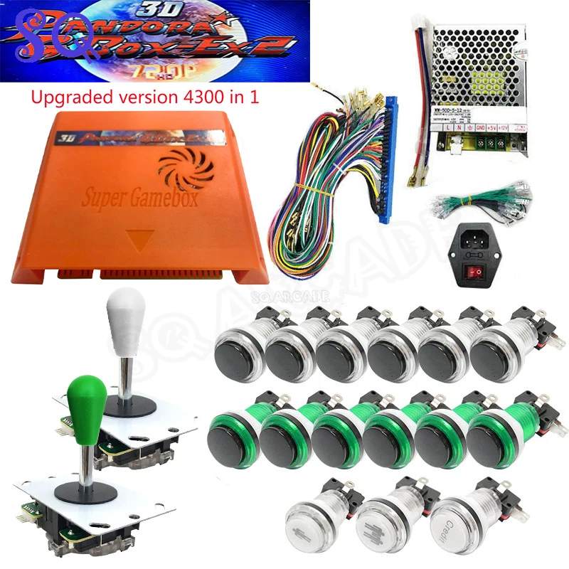 

3D Pandora GBOX EX2 4300 In 1 Arcade DIY Kit for Jamma PCB 720P VGA HDMI Pandora Video Game Machine