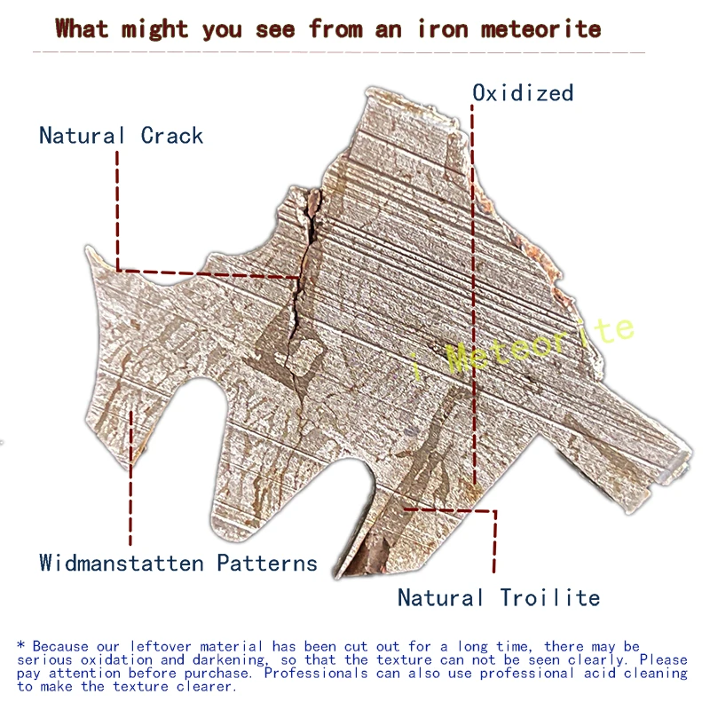 Leftover Meteorite Material Slice Offcut Random Shape Iron Meteorite ...