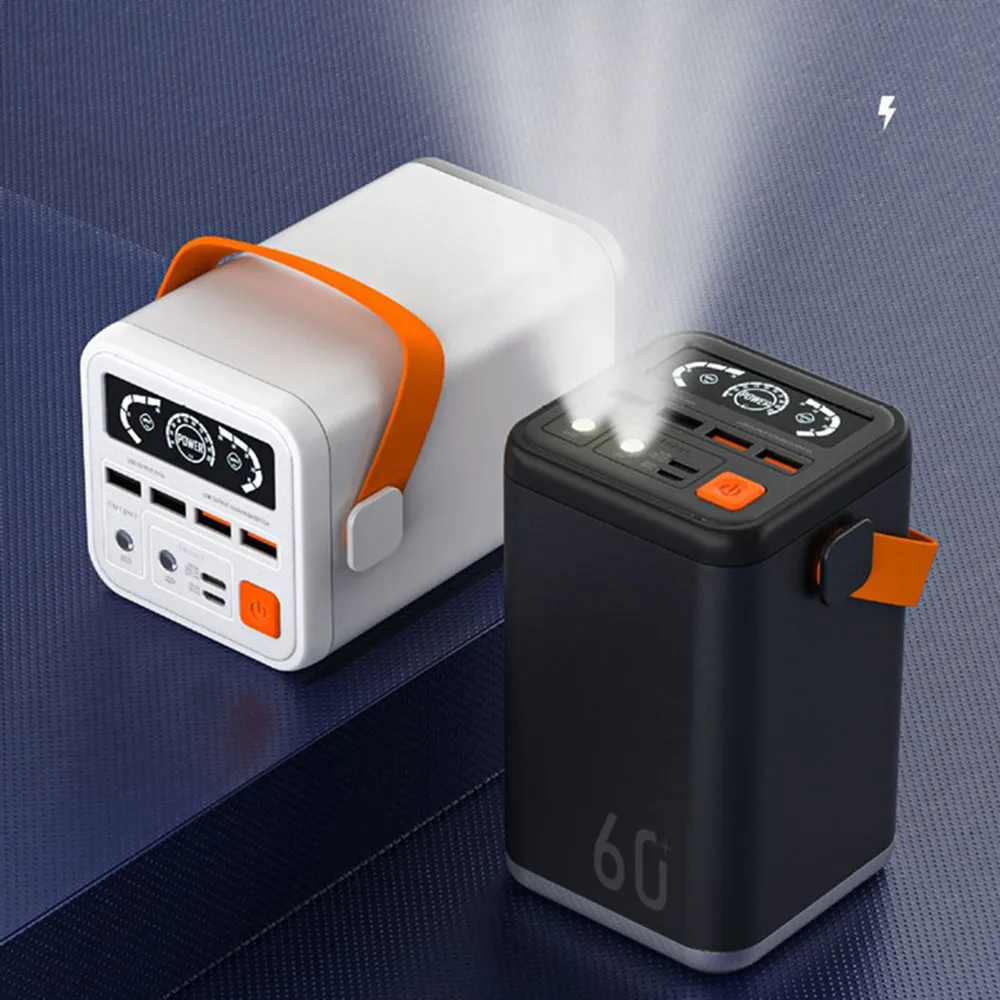 휴대용 캠핑 보조 배터리, 고속 충전, 강력한 대용량, 60000mAh, 휴대폰용 예비 파워 뱅크, 100000mAh