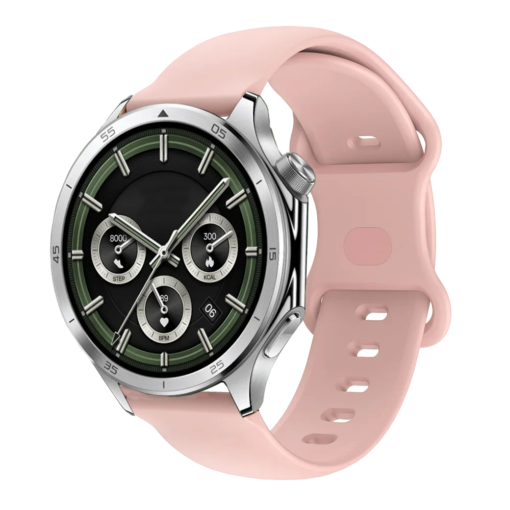 Universal 22mm Silicone Watchband with Butterfly Buckle - Unisex Adjustable Strap