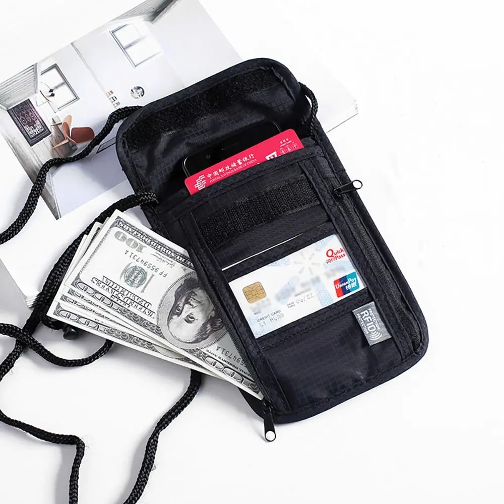 

Портативная нейлоновая сумка для паспорта, удостоверения личности, водонепроницаемая многофункциональная идентификационная кредитная карта, женская Сумка для документов