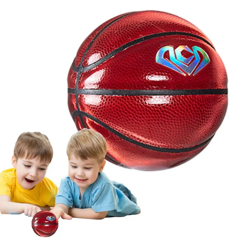 

Basketball Toddler Size 1 Glowing Reflective Outdoor Basketball For Kids Collectible Mini Ornament Small Sport Football Photo