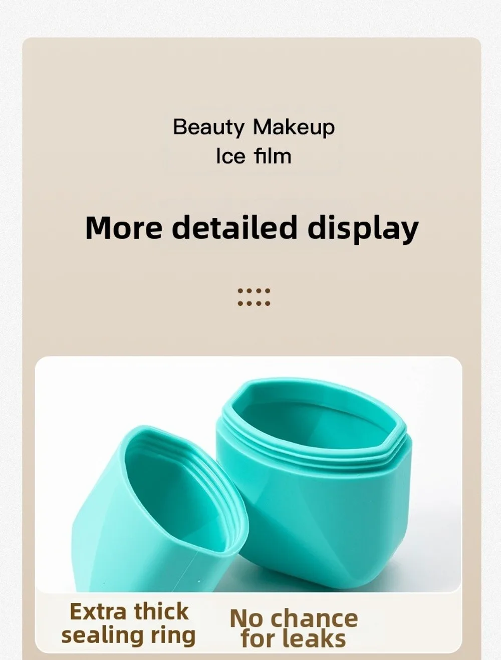 Portable Silicone Ice Roller for Face Beauty Skin Care Tools Face Lifting Facial Massager Reusable Ice Cube Trays Eyes and Neck