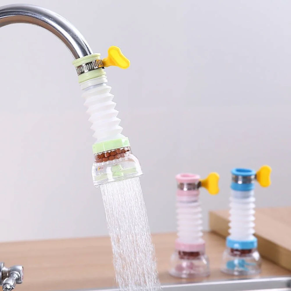 

Kitchen Extendable Faucet 360 Degree Adjustable Water Saving Splash-proof Kitchen Gadgets Water Tap Extension Filter Accessories