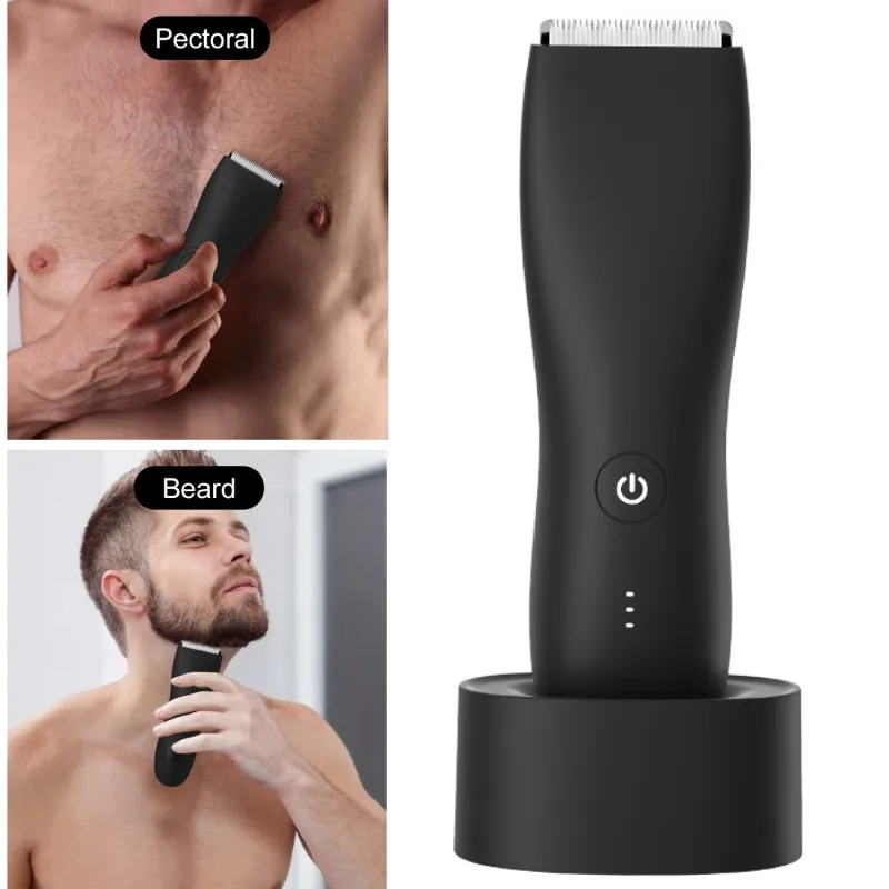 

Men Electric Shaver for Body Pubic Hair Epilator Groin Trimmer Male Waterproof Intimate Private Parts Razor Rechargeable Clipper