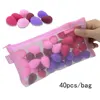 40Pcs/bag Mini Makeup Sponge Beauty Eggs in Bulk Wholesale Beauty Tool Organizer Set  Make Up Sponge Beauty Tools  cosmetic 1