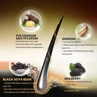 Sérum de traitement capillaire Anti-gris à base de plantes, crème blanche à noire, réparation permanente, couleur naturelle, nourrit le cuir chevelu, produits de soins capillaires 3
