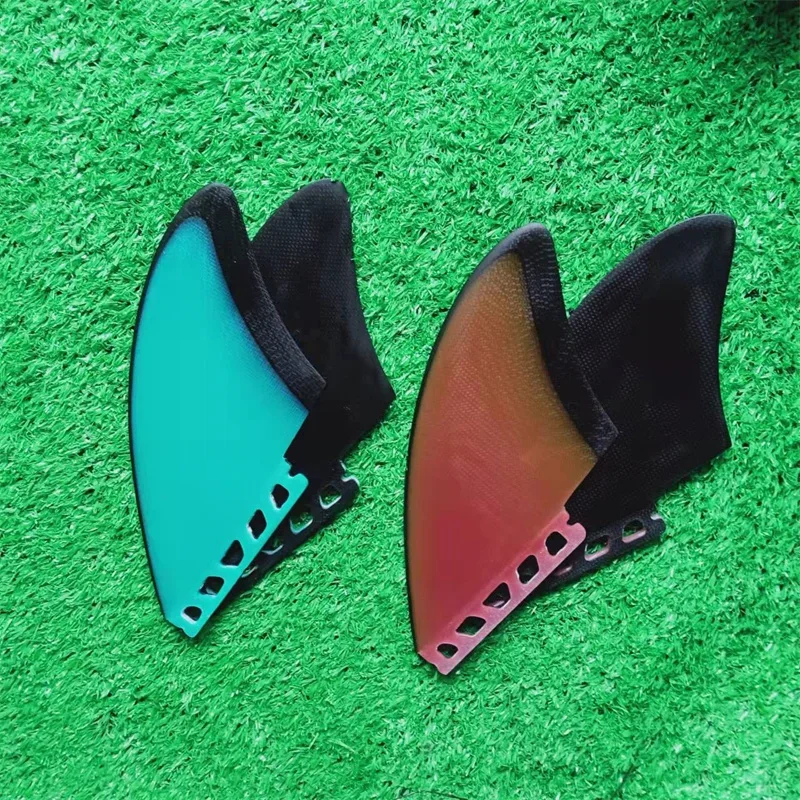 BiLong Futures Keel-F2 Fish Plate Twin Fins Fibreglass Surfboard Fins 2 Pcs Set Performance Glass (PG) Quillas Surf Fin