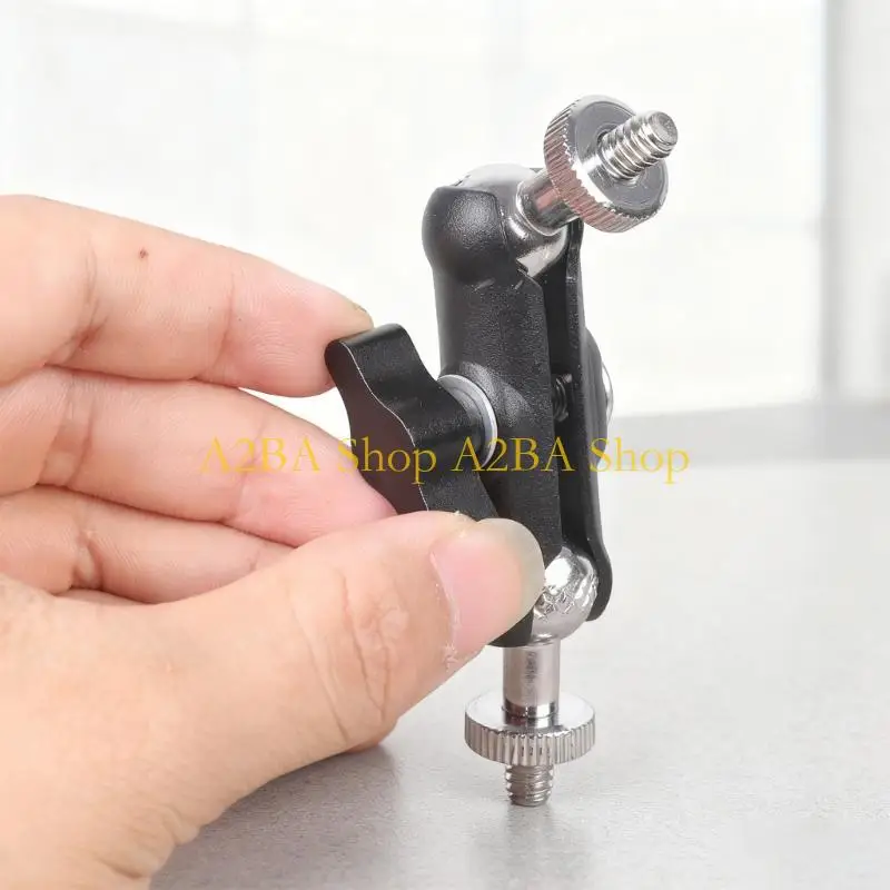 A2BA 고하중 카메라 마운트 태블릿용 1/4인치 이중 나사 회전식 어댑터