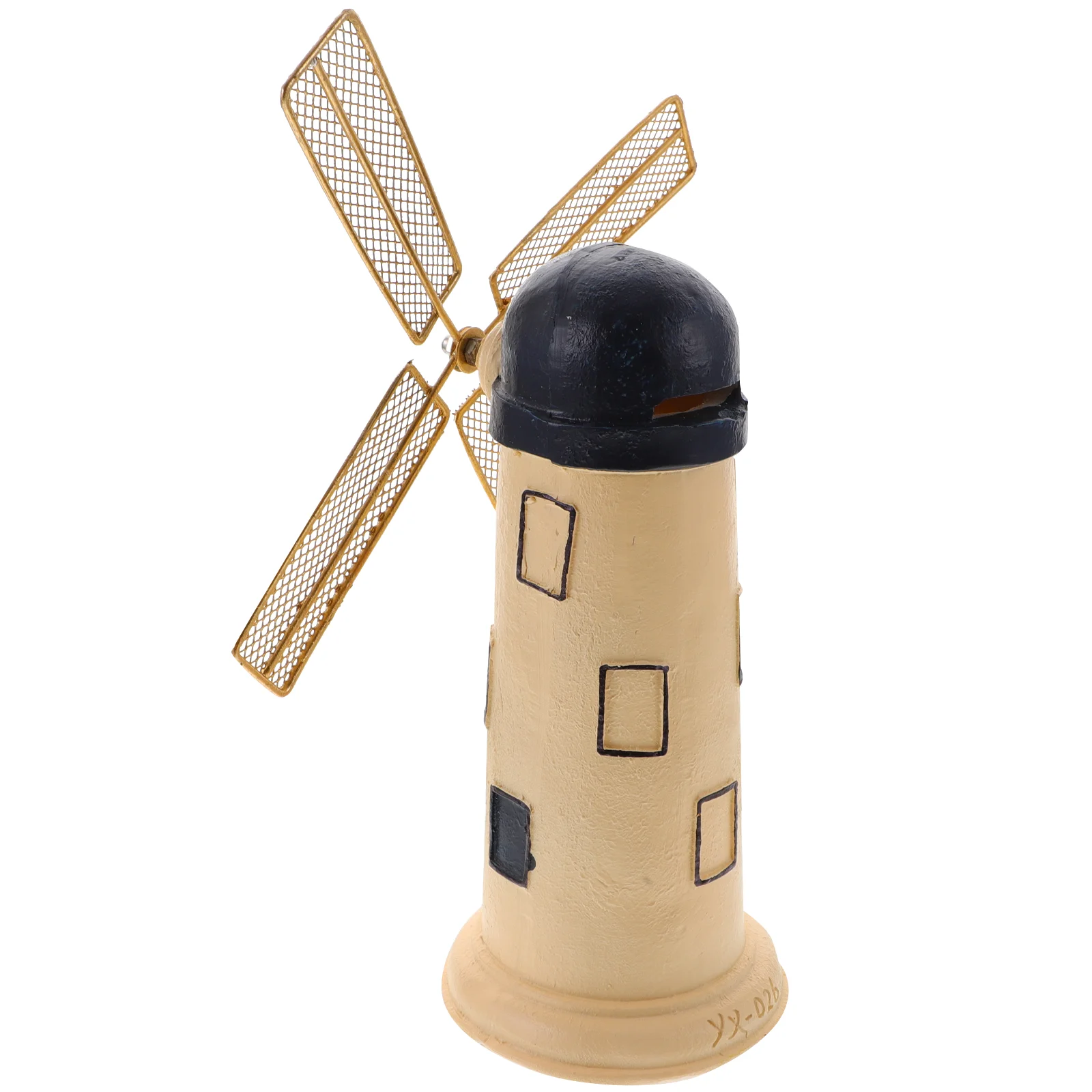 

Rustic Desktop Ornament Mini Windmill Decoration Vintage Table Decor Resin Windmill Adorn