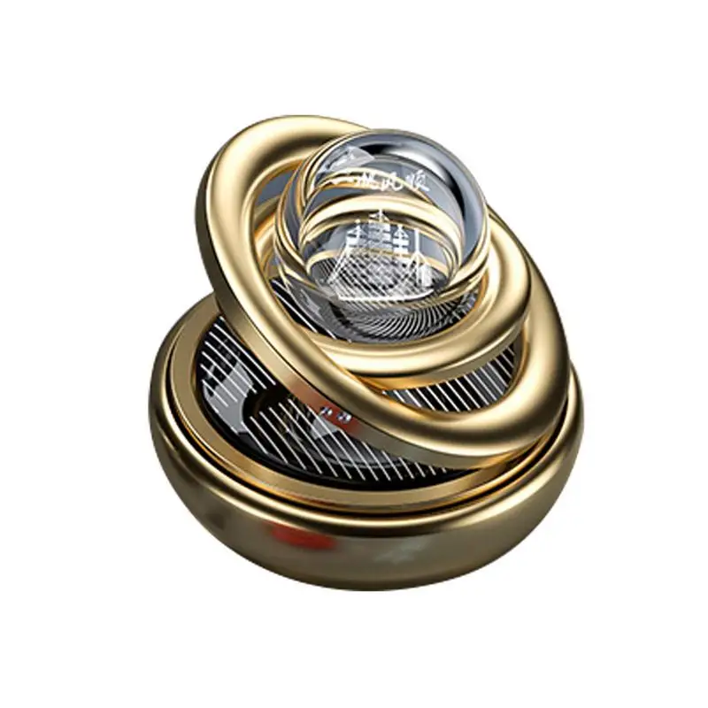 

Alloy Air Freshener For Car Car Air Fresheners Ornaments Solar Powered Rotate Aromatherapy Decor For Car Interiors Essential Oil