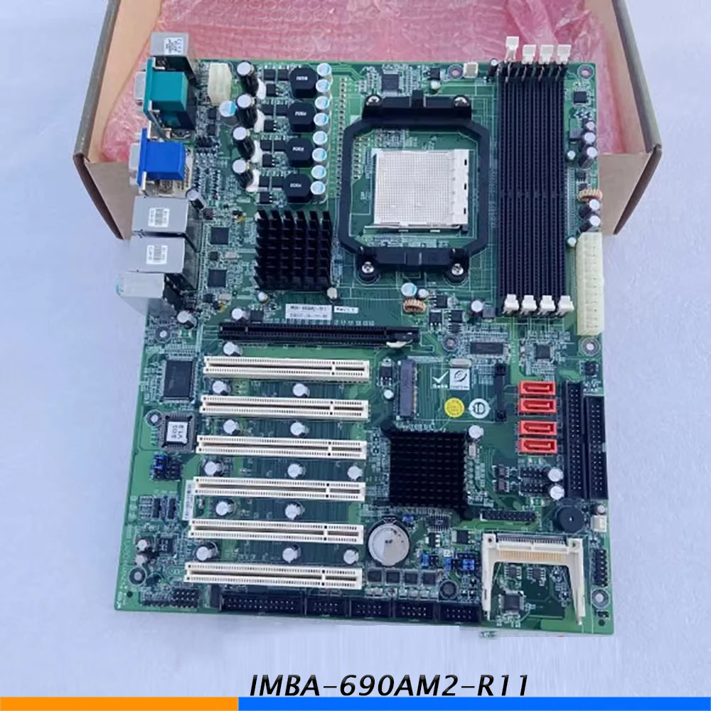 IMBA 690AM2 R11 Industrial Computer Motherboard Dual Network Port 6 PCI For IEI