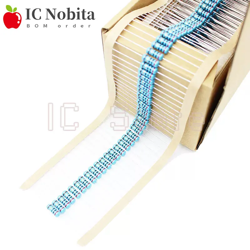 10PCS 1W Metal Film Resistors Resistor 1% 0.1~1M 1.2 1.5 2 4.7 10R 47 100 220 360 470 1K 4.7K 10K 22K 47K 100K 330K 470K 330 Ohm
