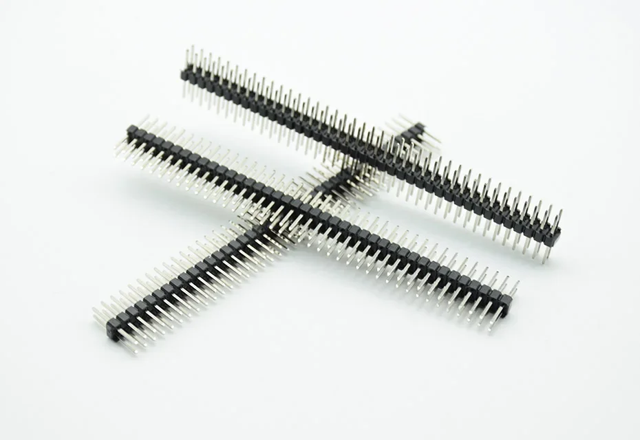 Description Picture 2 of item5PCS length 15mm 2.54mm Male Pin Header, 0.1" Breakaway PCB , 2*40Pin 80 Pin Double Row  Strip Straight, needle  Connector