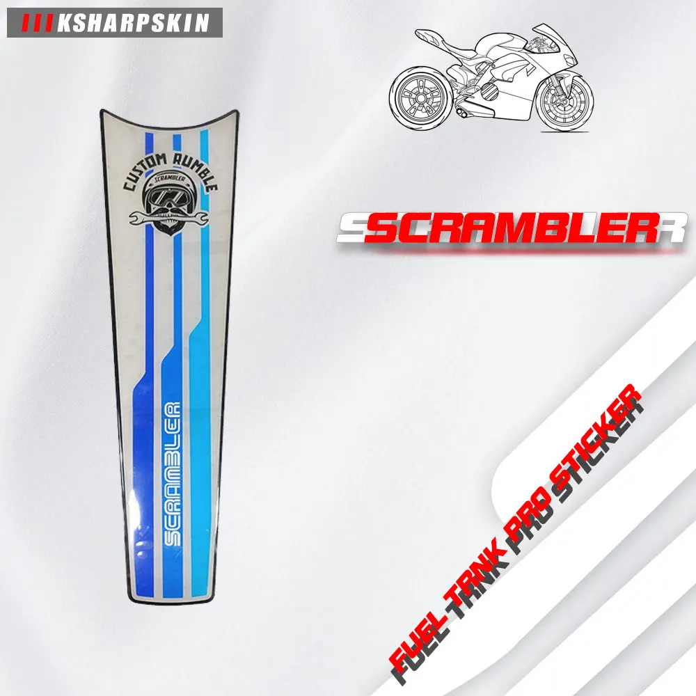 

Fuel tank carbon fiber scratch-resistant stickers motorcycle stickers fish bone decals for DUCATI SCRAMBLER