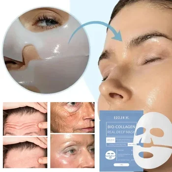Collagen Anti Wrinkle Facial Mask Fade Face Fine Line Lift Firm Skin Anti-Aging Moisturizing Brighten Skin Care Korean Cosmetics 1