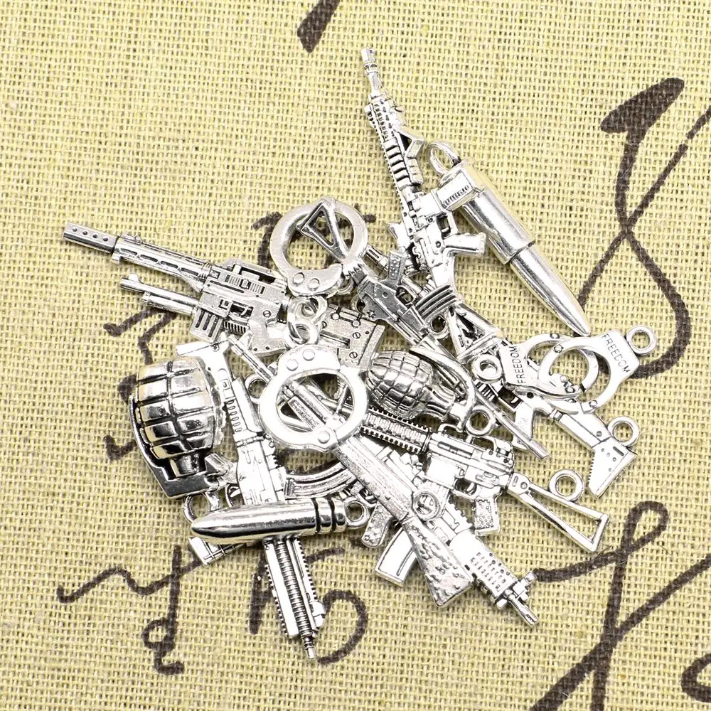 

Machine Gun Bullets Charm For Making Jewelry Bracelet Pendant For Necklace Hobbies And Crafts Materials