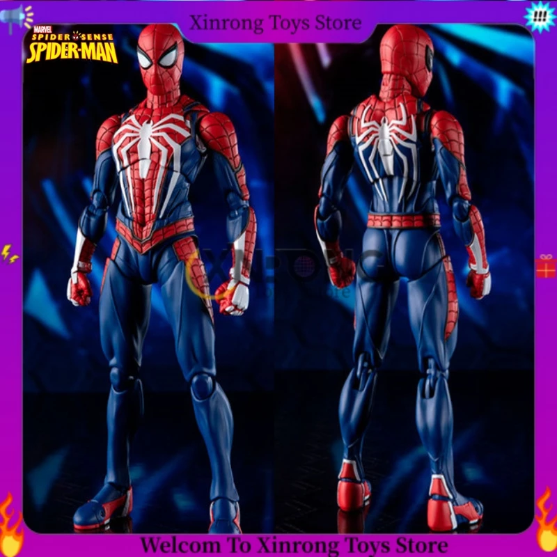 

15cm New Marvel Spider Man Upgrade Suit Ps4 Game Edition Spiderman Action Pvc Figure Dolls Collectable Model Toys Children Gifts