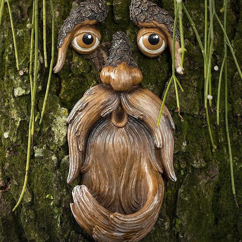 

Tree Essence Bird Feeder Creative Tree Pendant Garden Resin Ornaments Outdoor Bird Feeder Wall Door Window Decoration Crafts