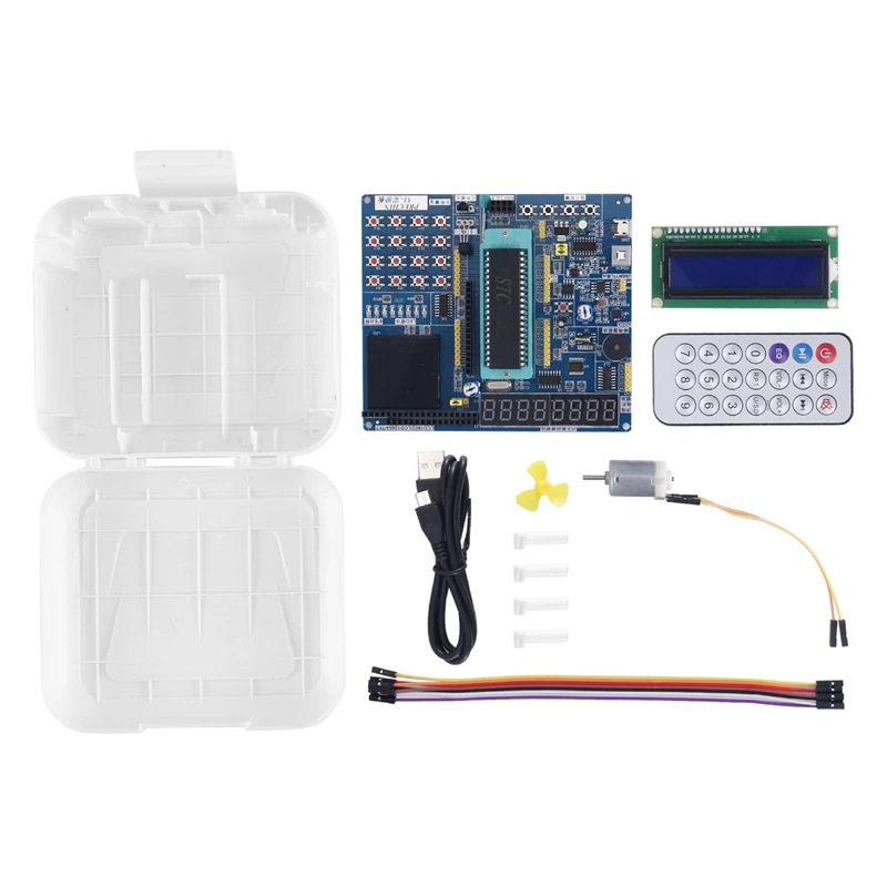 

Microcomputer Development Board STC89C52 Kit With Dot Matrix Screen Programming Learning Board