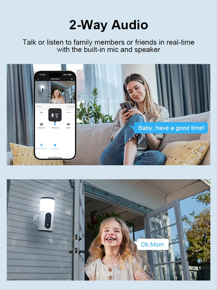 Primjer funkcije dvosmjerne audio komunikacije