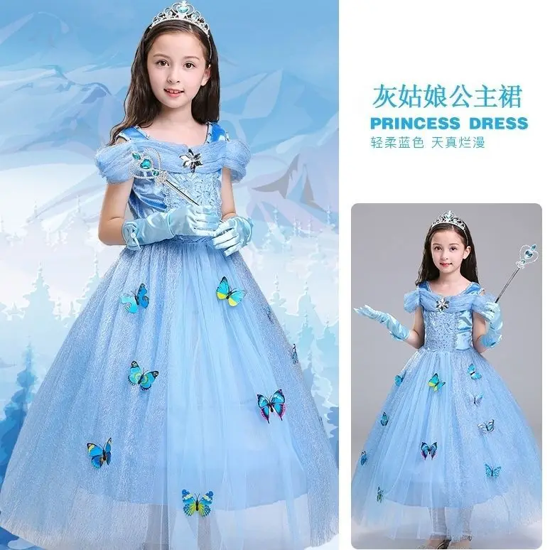 Kids Dress for Girls Princess Party Baby Performance Prom Clothing Bridesmaid Christmas Birthday Gift Maxi Ceremonial Dress cute dresses