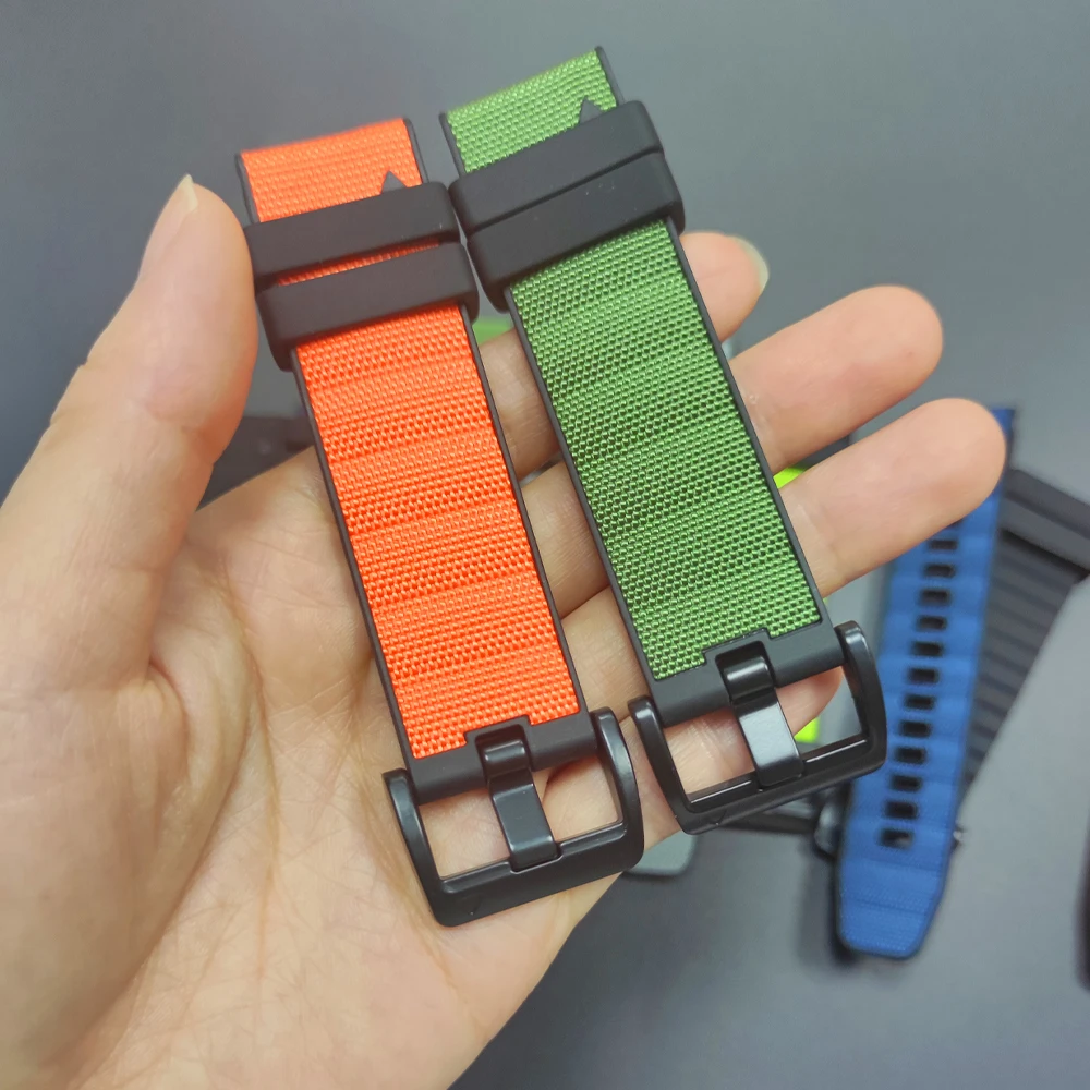 Versatile Quick Release Nylon+Silicone Strap, 22mm/26mm