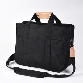 حقيبة قماش سميكة، حقيبة كروس بكتف واحد متعددة الوظائف، حقيبة يد ذات سعة كبيرة مع حقيبة تخزين متعددة الطبقات