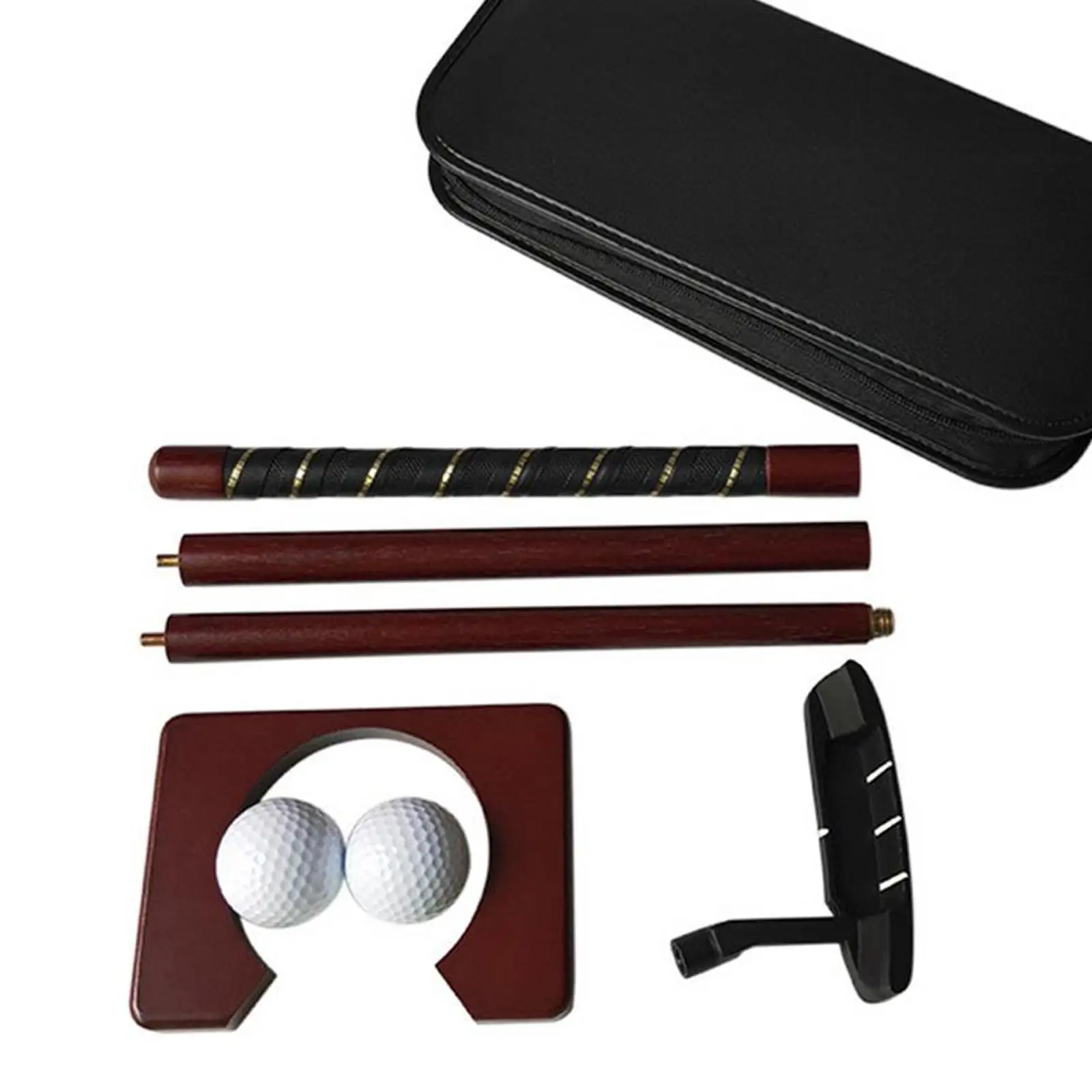 Portable Mini Golf Equipment Practice Kit Gift Set with Detachable Golf Putter Set Hand Indoor Golf Training Aid Kit Portable Mini Golf Equipment Practice Kit Gift Set with Detachable Golf Putter Set Hand Indoor Golf Training Aid Kit