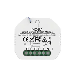Smart ZigBee RF433 Curtain Switch Module (ZB RF Curtain Switch)