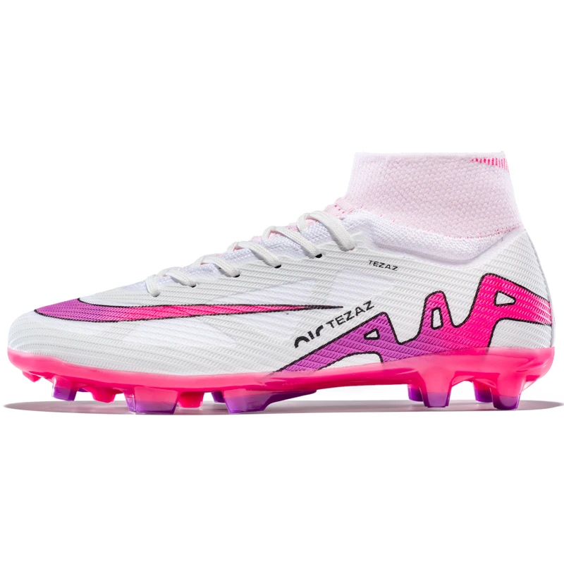 Football Shoes Men Women TF/FG Non-Slip Cleats Traning Grass Sneakers Teenagers Outdoor Breathable Sport Footwear