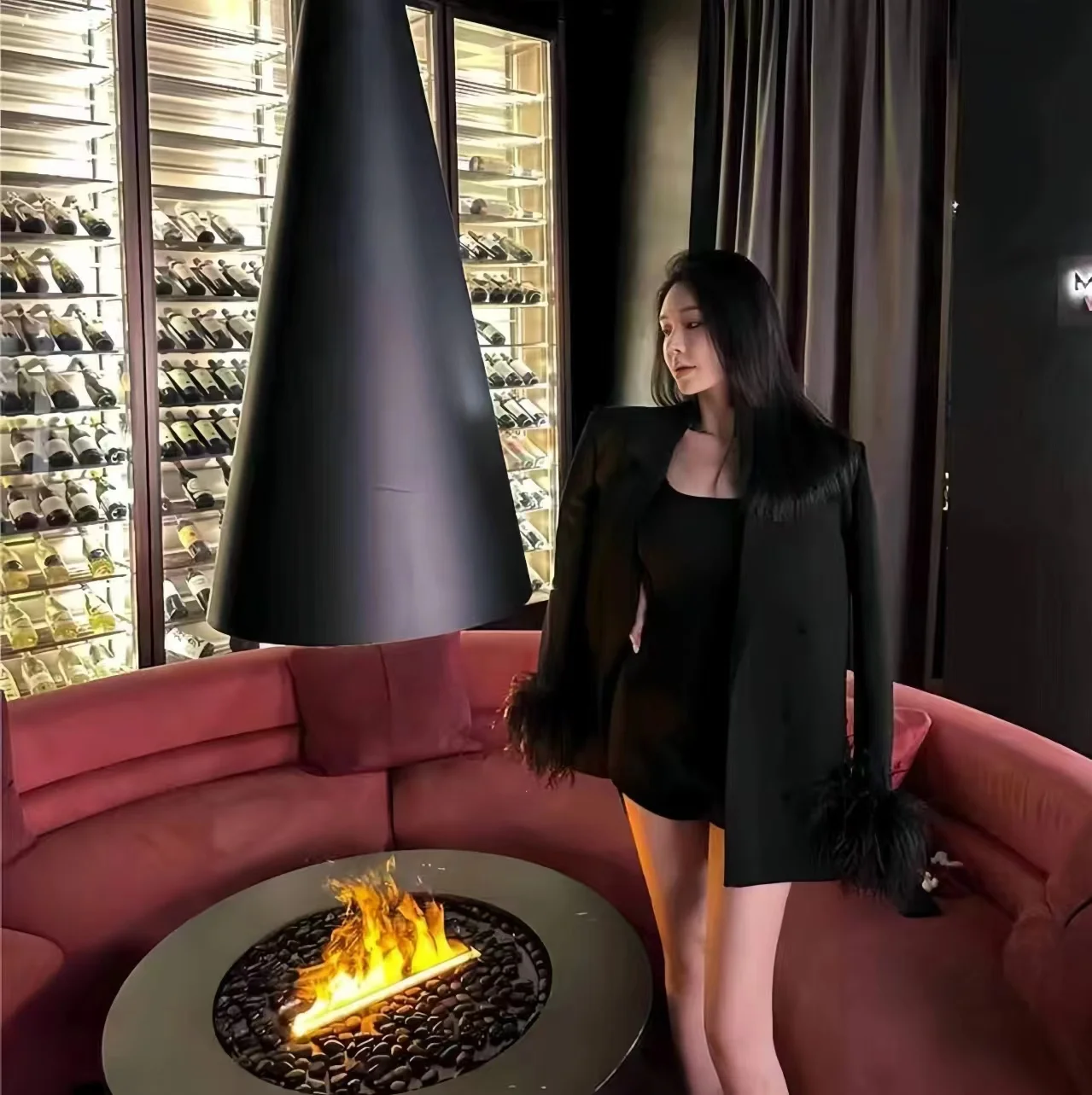 سترات مزدوجة الصدر للنساء، معطف طويل أنيق، ملابس ك...