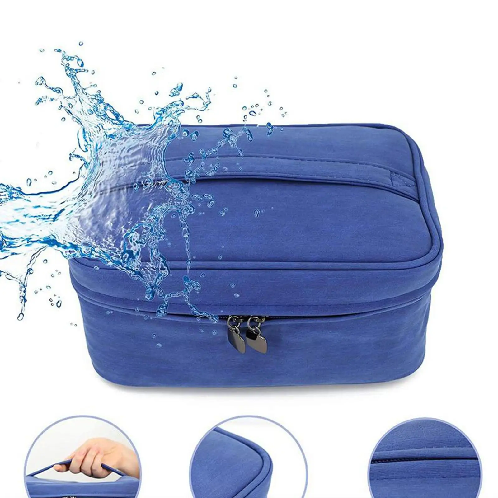 Make with Detachable Pouch Make Cosmetic Bag for Foundation