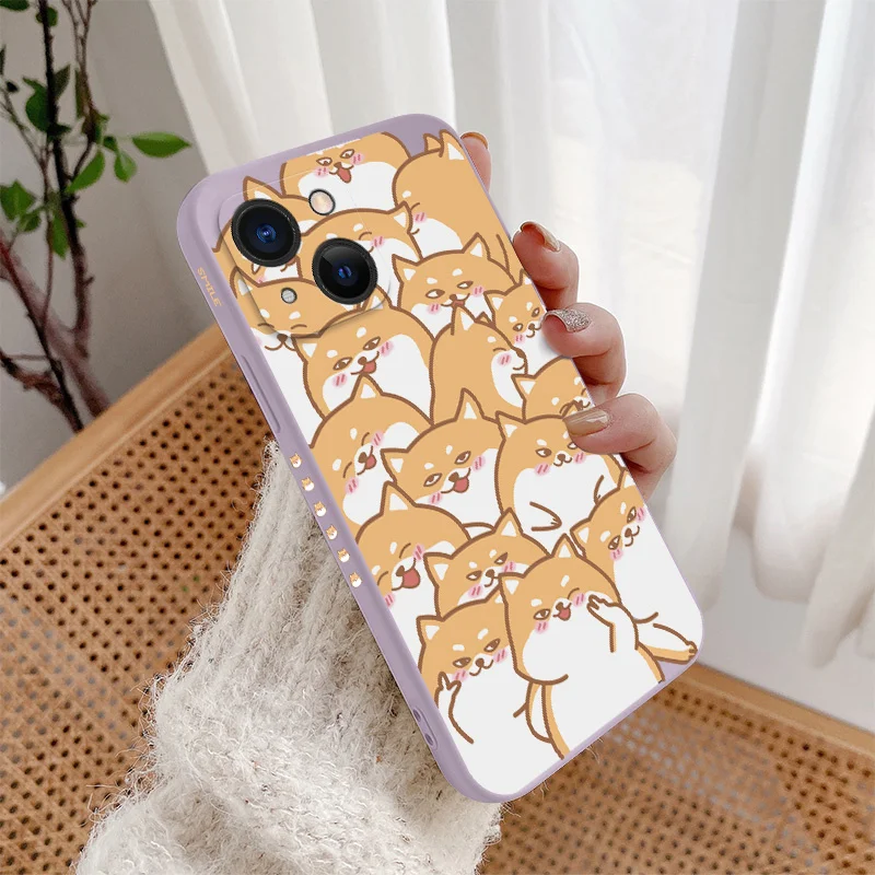 Cute Dogs Phone Case For iPhone 13 12 Pro Max Mini 11 Pro Max X XR XS MAX SE2020 8 7 Plus 6 6S Plus Silicone Cover phone pouches Cases & Covers