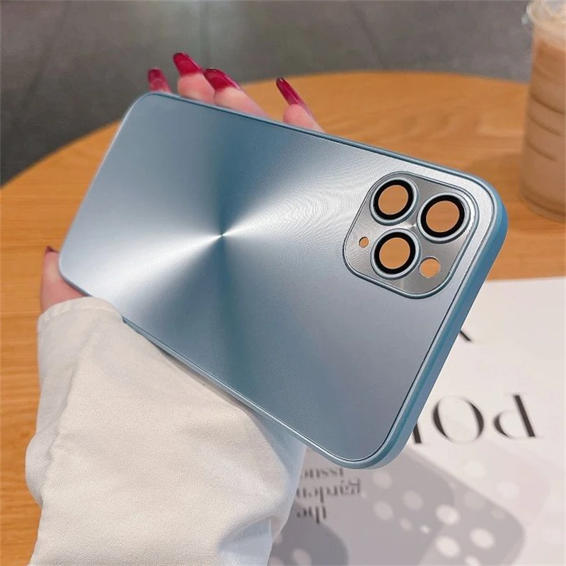 thumbnail image 1 of Funda mate con patrón de CD Aurora láser de lujo para iPhone 16, 15, 14, 13, 12, 11 Pro Max, 16 Plus, parachoques suave, armadura a prueba de golpes, cubierta dura, 1 of 5