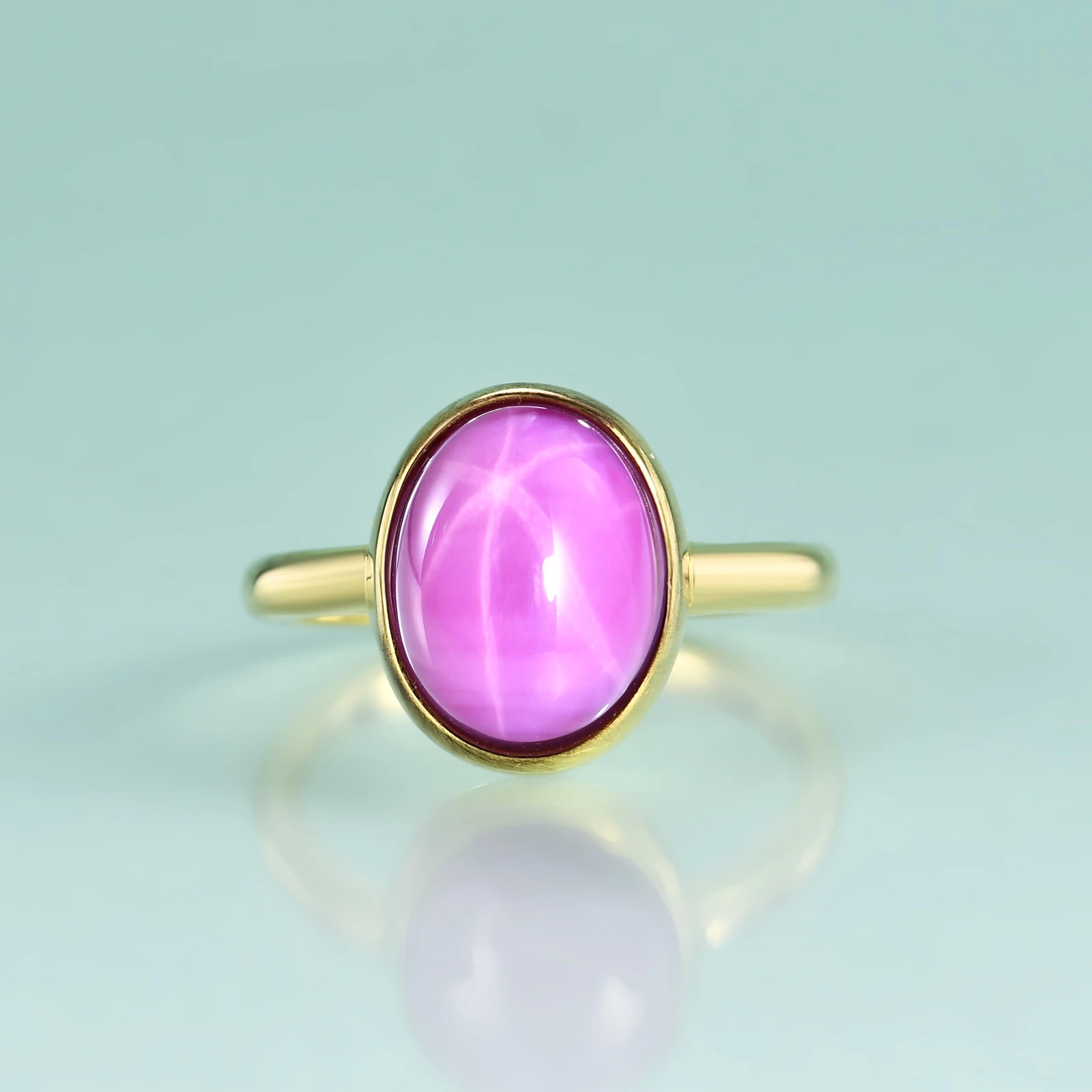 Gem's Beauty Oval 9X11mm Lindy Blue Star Sapphire Rings 925