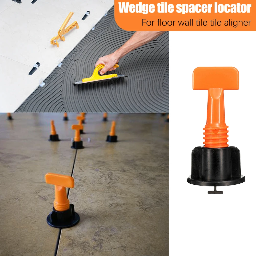 Tile Leveling System Replaceable Needle Pin For Wall Floor Tile Laying Leveler Spacer Wedge Crossers Tool Locator Plier Reusable tile spacers tile leveling clips tile leveling tools