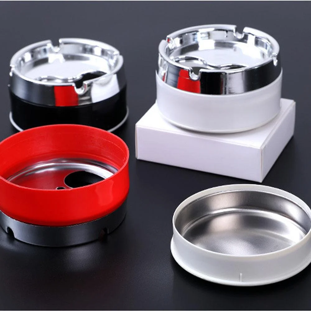 1 Pcs Creative Household Detachable Cigarette Ashtray Portable Mini Rotatable Lid Ashtray(Not Including Cigarette ) portable ashtray cigarettes ashtray