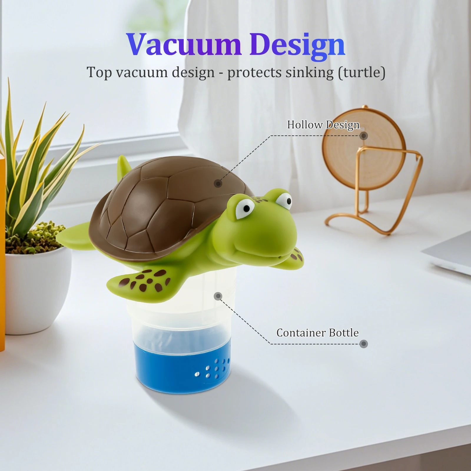 Pool Chlorine Floater Plastic Large Capacity Floating Chlorine Dispenser Adjustable Turtle Chlorinator Pool Cleaning Supplies