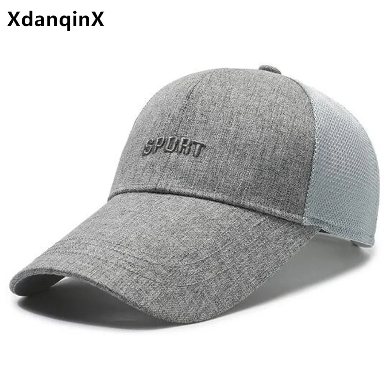 

Free Shipping New Summer Men's Caps Extended Brim Breathable Mesh Hat Baseball Cap Sunscreen Camping Fishing Cap Women's Hats