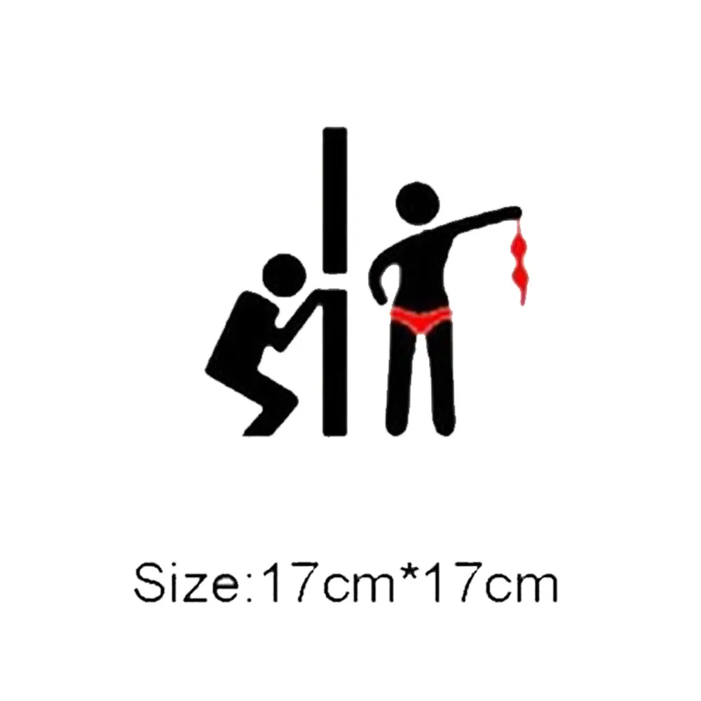 WC Toilet Entrance Sign Door Stickers For Public Place Home Decoration Creative Pattern Wall Decals Diy Funny Vinyl Mural Art