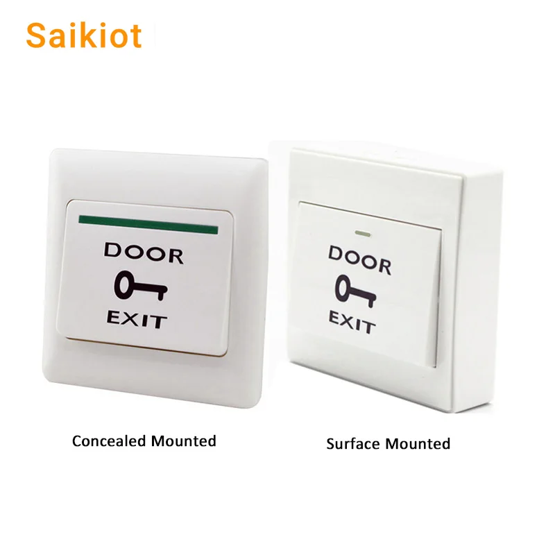 

Наружная скрытая кнопка выключения Saikiot 86x86, пластиковая кнопка открывания двери, кнопка выключения двери