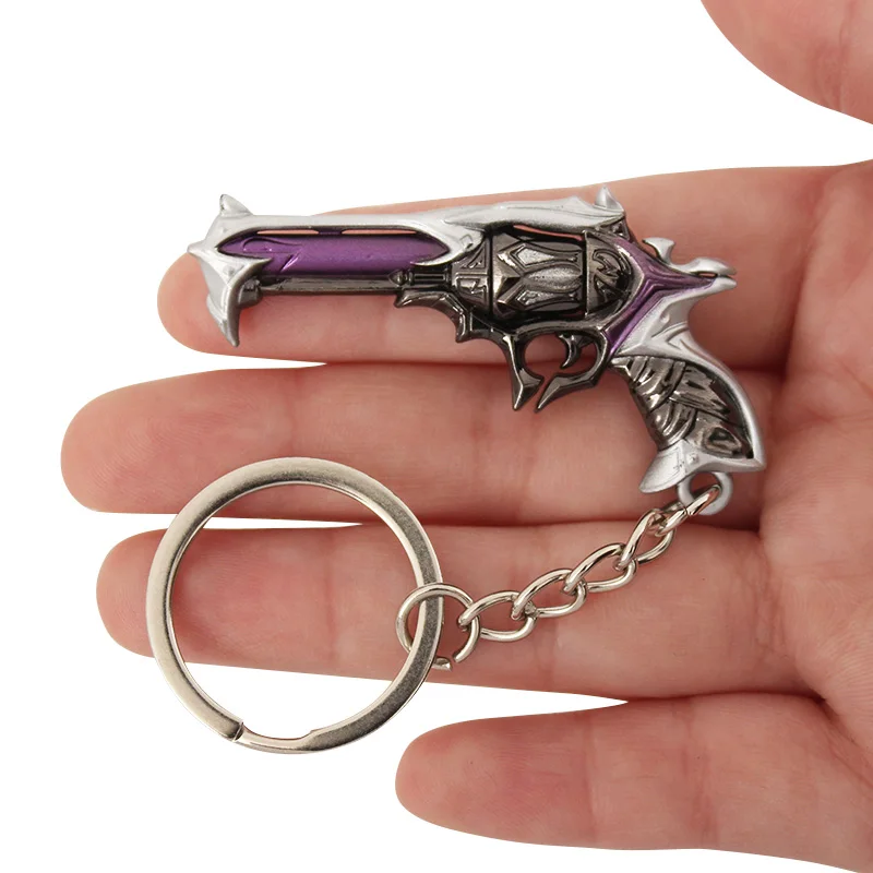 Valorant Keychain Reaver Knife Weapon Phantom SPECTRUM 9cm Mini Metal Alloy Gun Model Game Periphery Pendant for Kids Toys game keychains,game knife,sword keychain,cosplay toy,cosplay prop