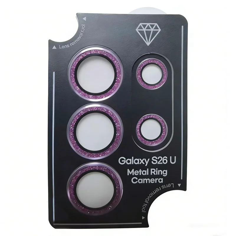 Glitter Metal Ring Lens Glass Protecte For Samsung Galaxy S26 Ultra Camera Lens Protector For Samsung S26 Plus Phone Accessories 1