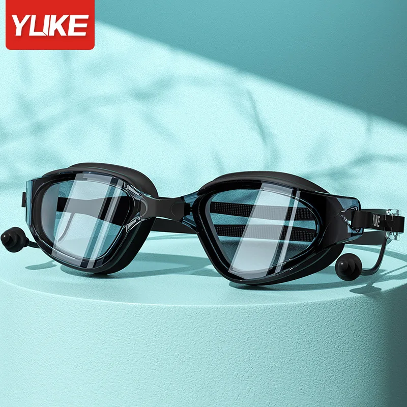 YUKE Swimming Goggles Professional Waterproof Anti Fog UV Swim Eyewear Swimming Pool Water Sports Glasses for Men Women 2