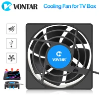 VONTAR C1 ventilateur de refroidissement pour Android TV Box décodeur sans fil silencieux refroidisseur silencieux DC 5V USB puissance radiateur Mini ventilateur 80x80x25mm 1