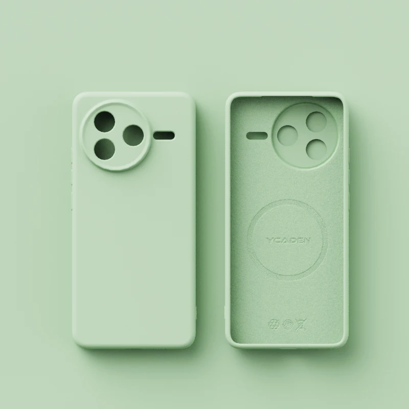 Premium Liquid Silicone Magnetic Wireless Charging Case - Shockproof Soft Cover