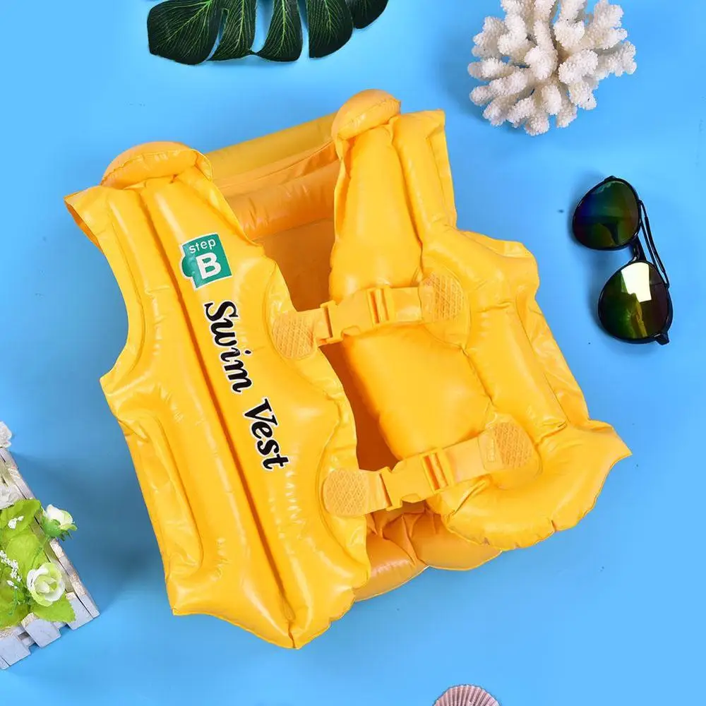Summer Children Inflatable Swimming Life Jacket 3 Colors Buoyancy Safety Jackets Boating Drifting Lifesaving Vest Life Waistcoat life jacket
