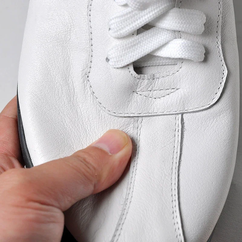 Genuine Leather Kung Fu Tai Chi Shoes Martial Art Shoes Sports Sneakers Cowhide Cowhide Tendon Bottom Leisure Men Women