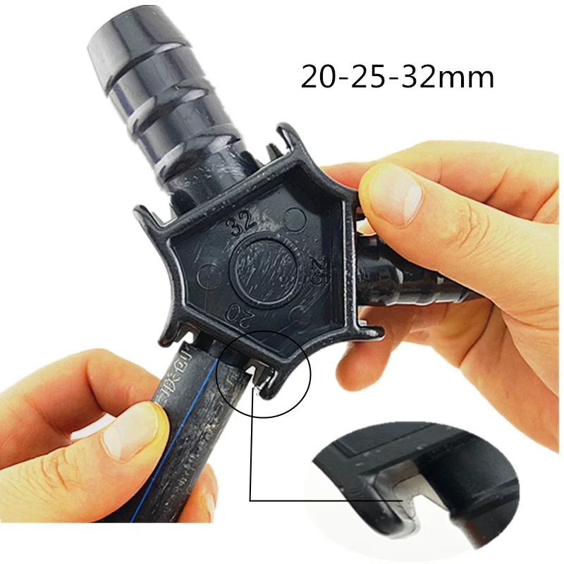 3pcs Hand Reamer 16/18/20mm 16/20/25mm 20/25/32mm PEX-AL Internal and external Reamer PPR Calibrator Fitting For Plumbing Pipe